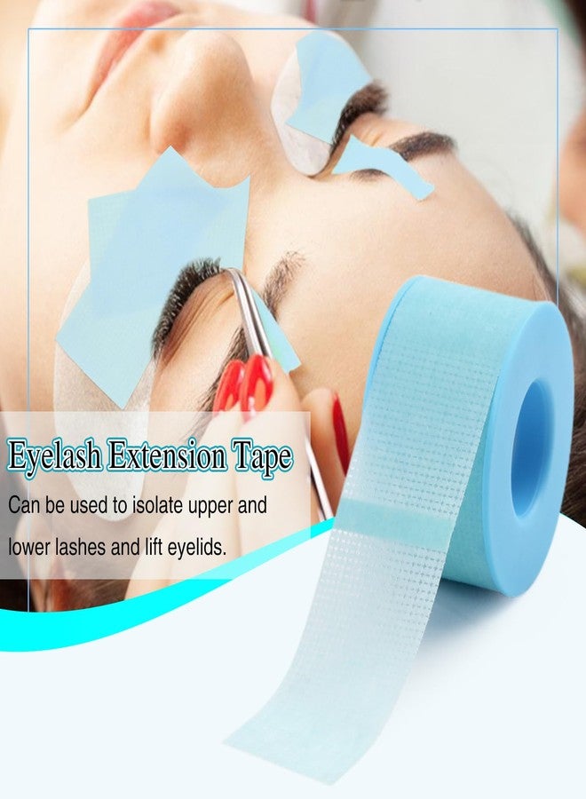 LZM Lash Tape for Eyelash Extensions,Silicone Gel Eyelash Tape for Lift/Make up, Latex Free for Sensitive Skin Lash Extensions Supplies for Eye Tech Essentials (1in x 4yd, 2Rolls Blue) - Image 5